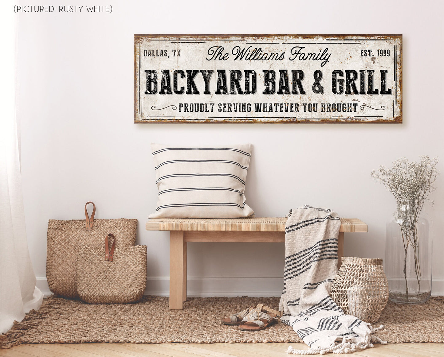 CUSTOM BACKYARD BAR AND GRILL SIGN