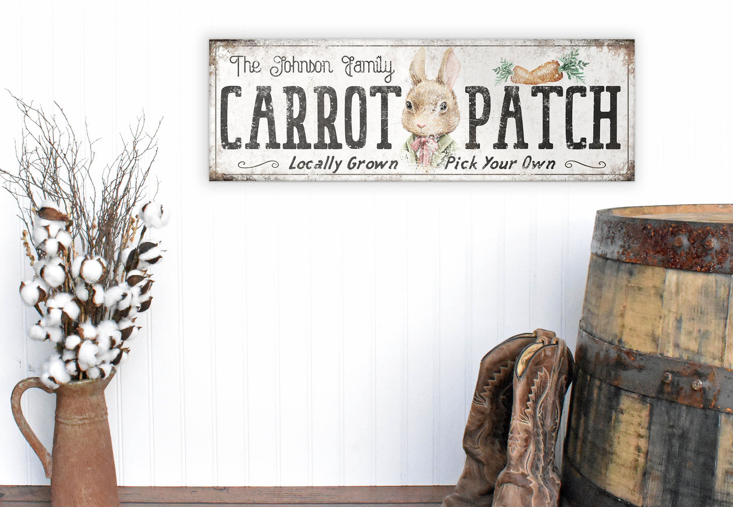 CUSTOM CARROT PATCH SIGN