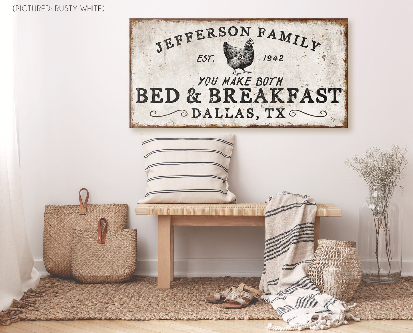 CUSTOM BED AND BREAKFAST SIGN
