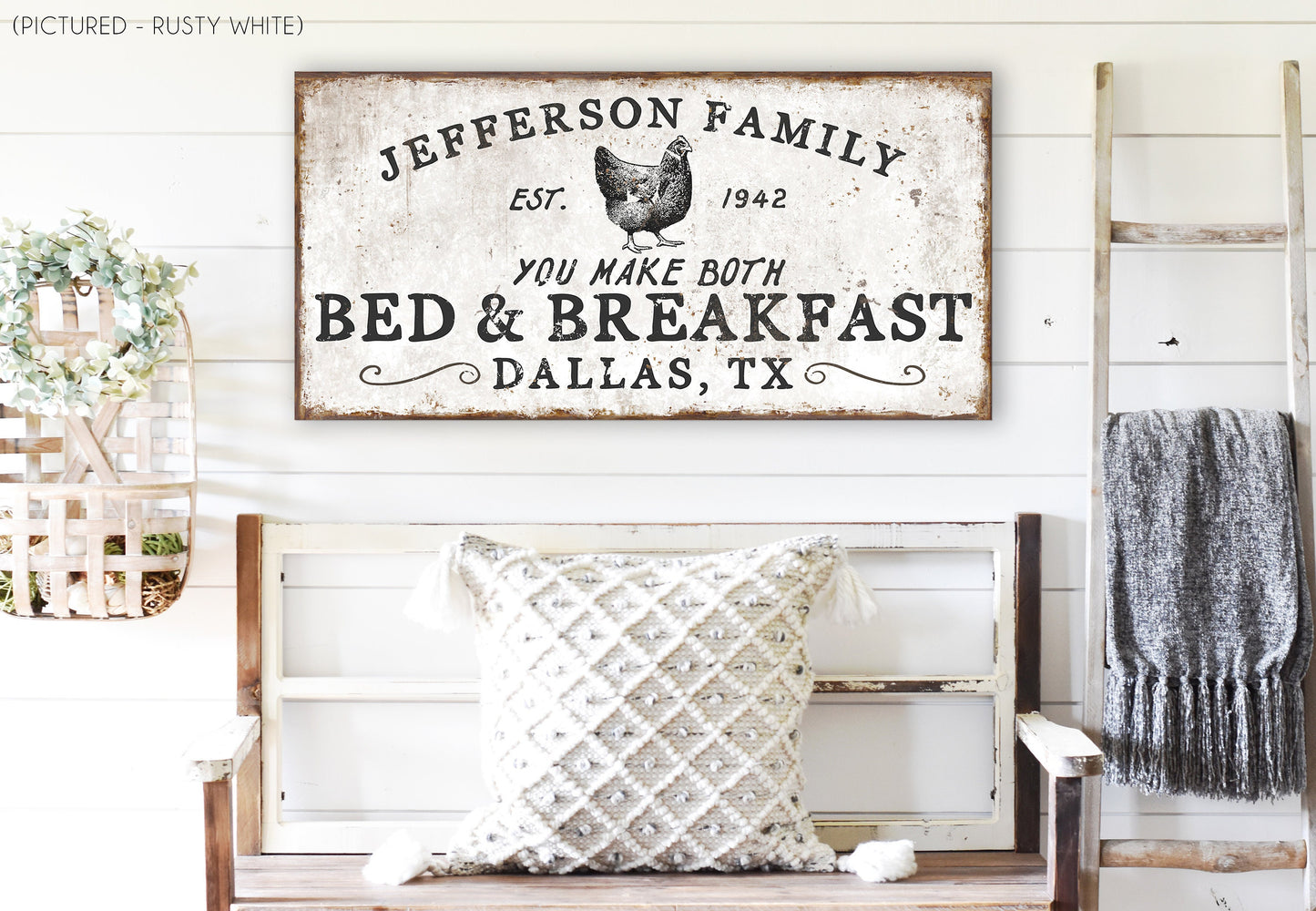 CUSTOM BED AND BREAKFAST SIGN