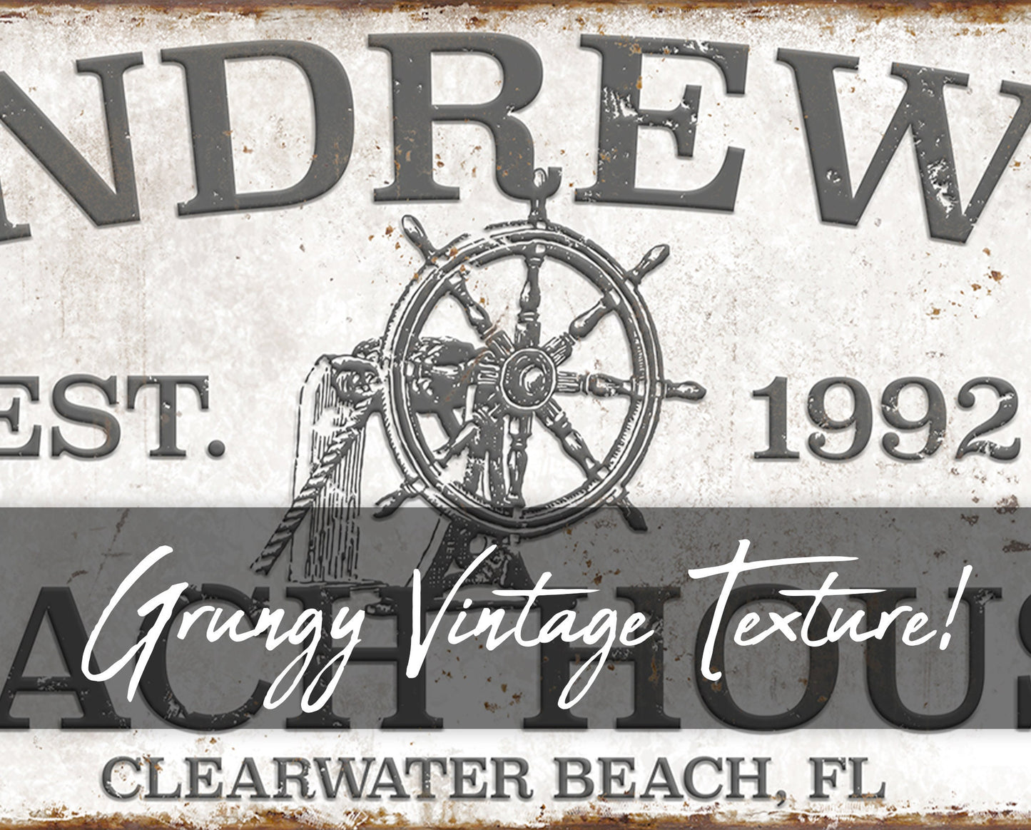 CUSTOM BEACH HOUSE SIGN