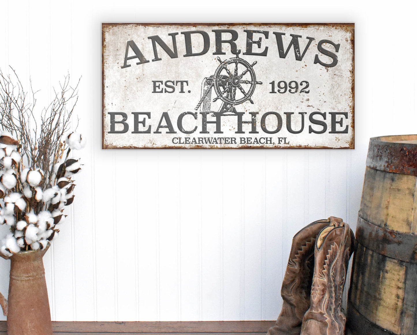 CUSTOM BEACH HOUSE SIGN