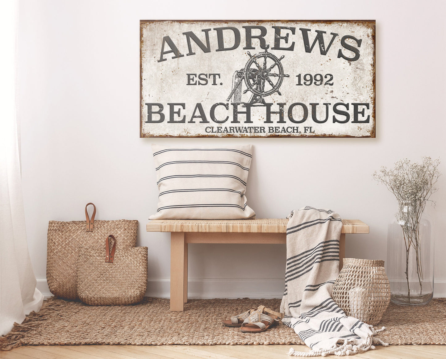 CUSTOM BEACH HOUSE SIGN