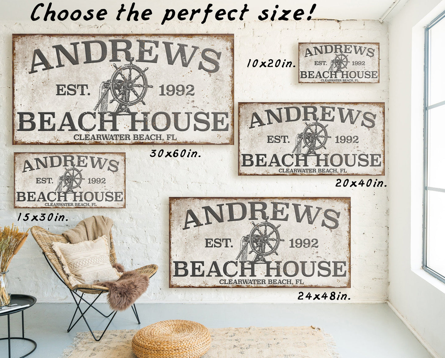 CUSTOM BEACH HOUSE SIGN