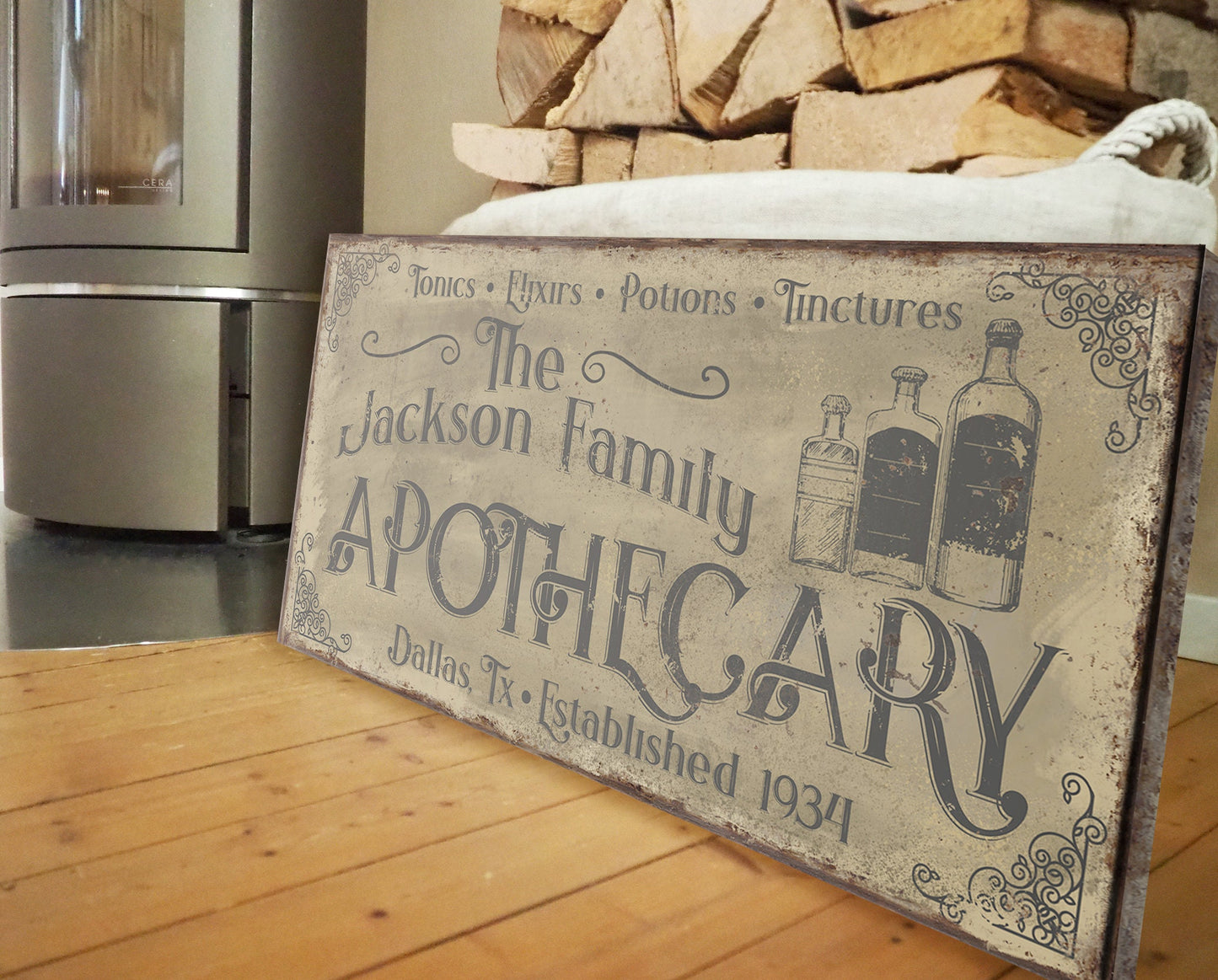 CUSTOM APOTHECARY SIGN