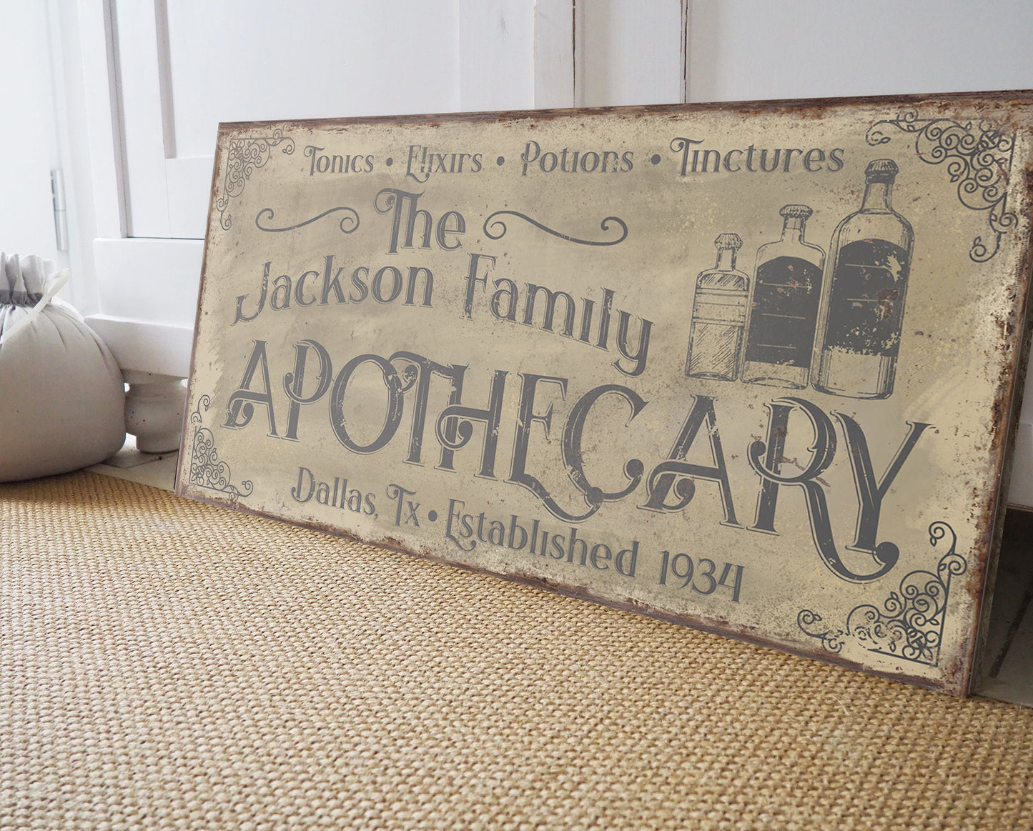 CUSTOM APOTHECARY SIGN