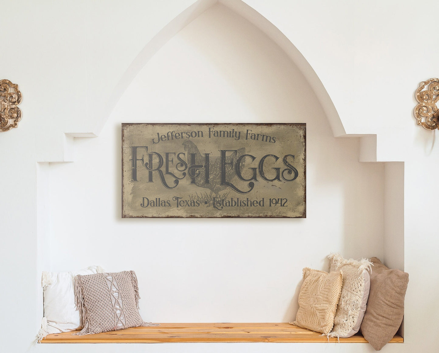CUSTOM FRESH EGGS SIGN