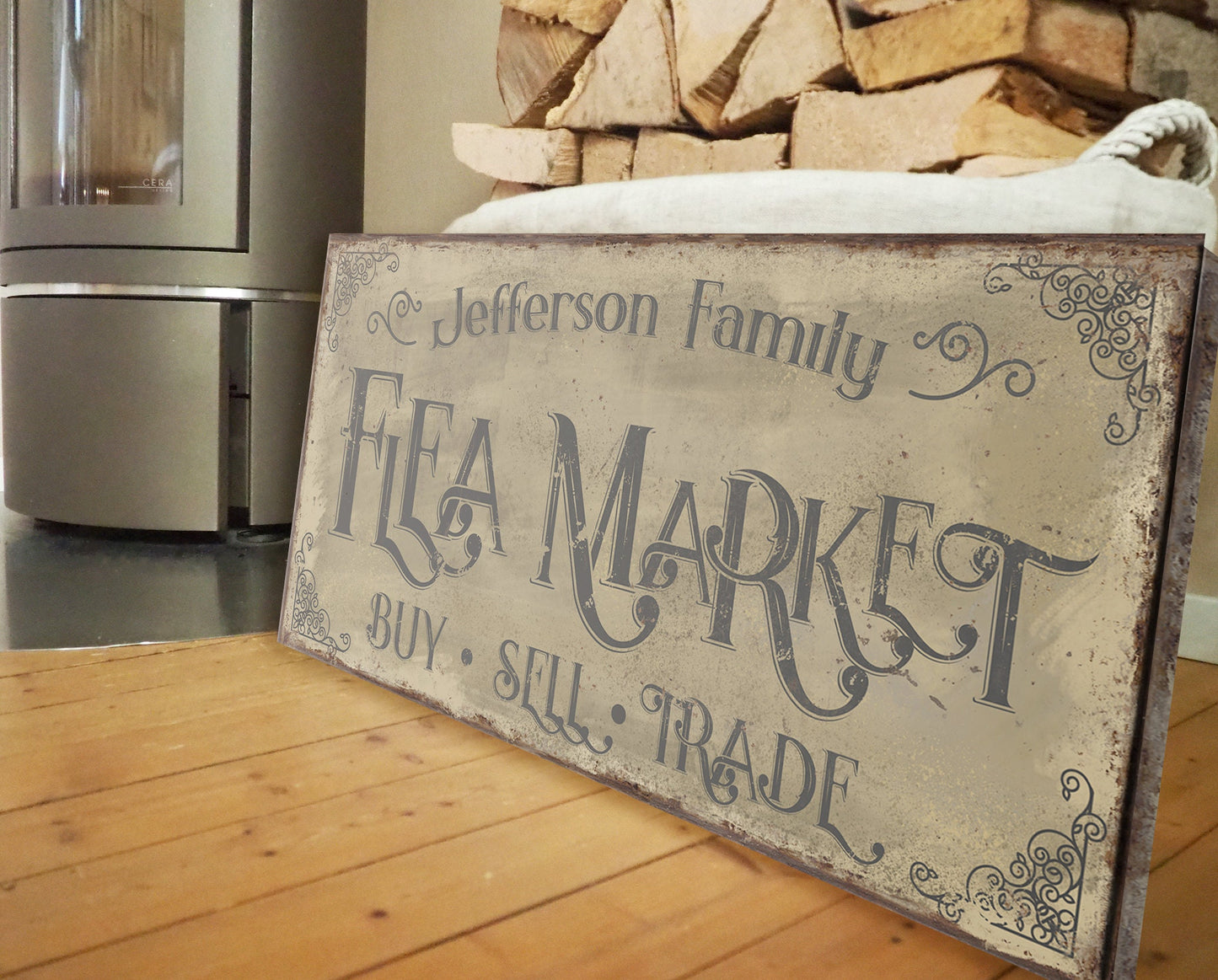CUSTOM FLEA MARKET SIGN