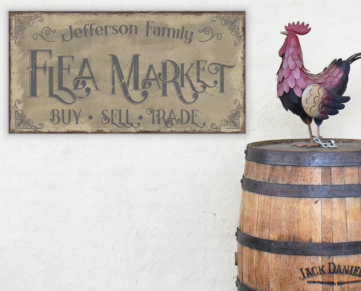 CUSTOM FLEA MARKET SIGN