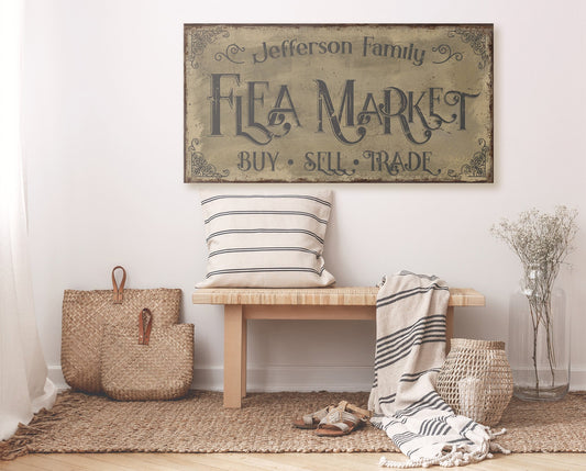 CUSTOM FLEA MARKET SIGN