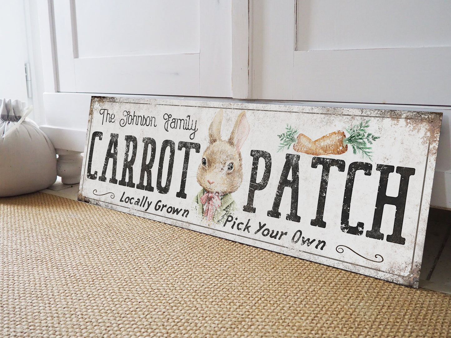 CUSTOM CARROT PATCH SIGN