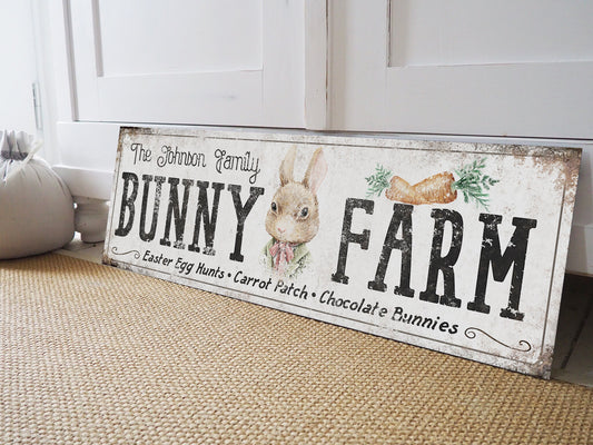 CUSTOM BUNNY FARM SIGN