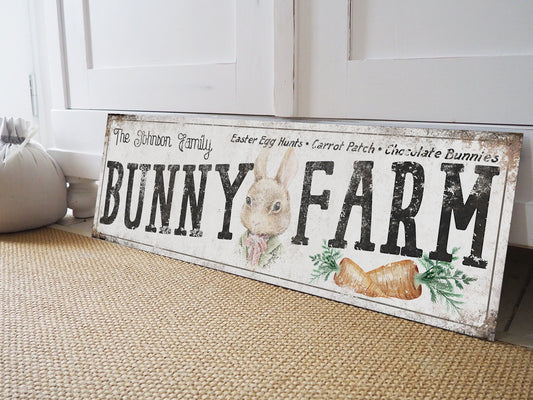 CUSTOM BUNNY FARM SIGN
