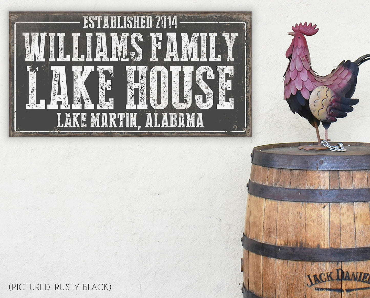 CUSTOM FAMILY LAKE HOUSE SIGN