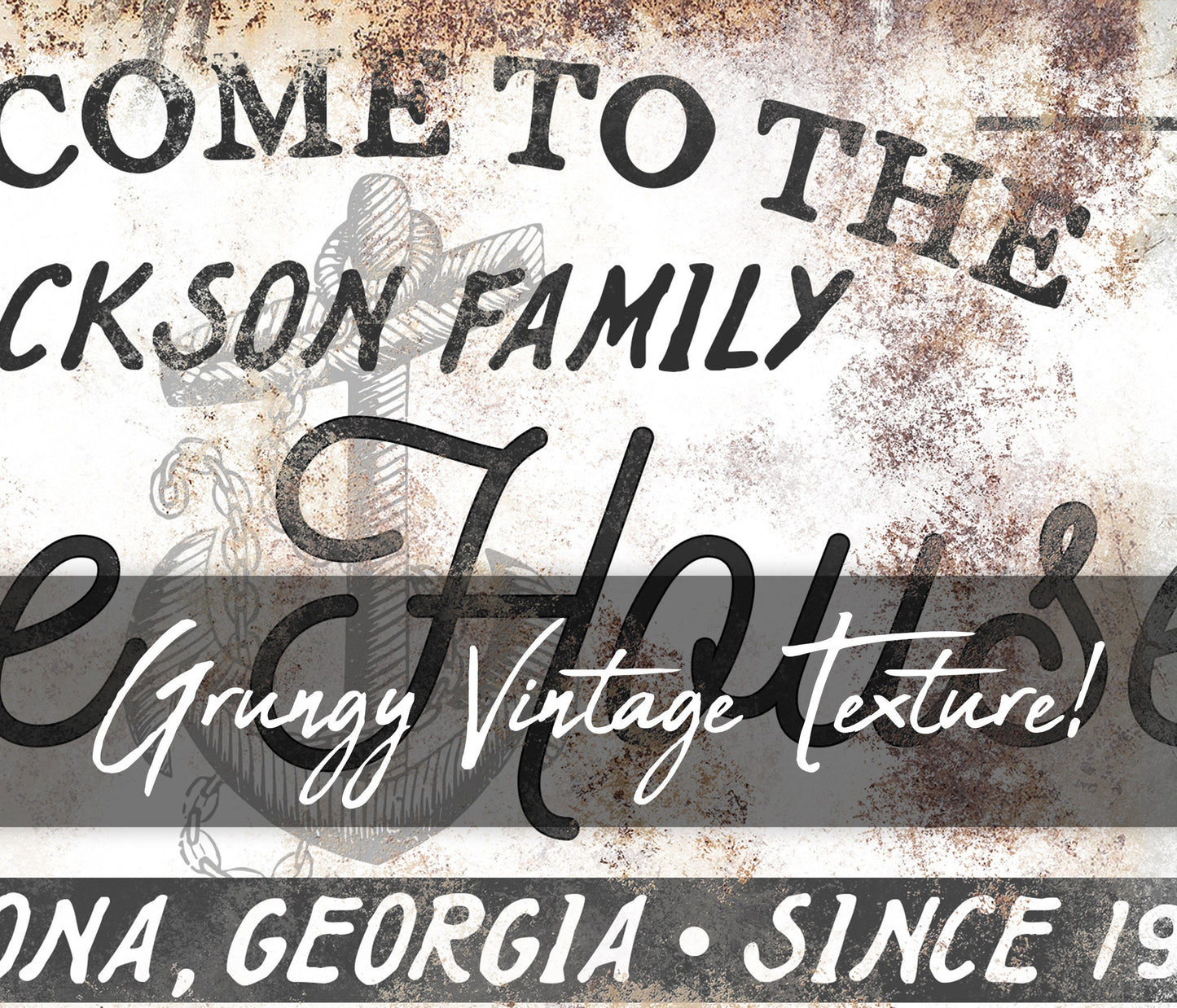 CUSTOM FAMILY LAKE HOUSE SIGN