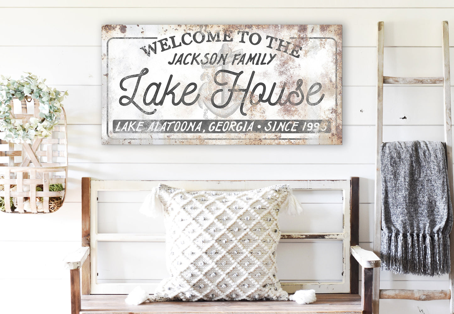 CUSTOM FAMILY LAKE HOUSE SIGN