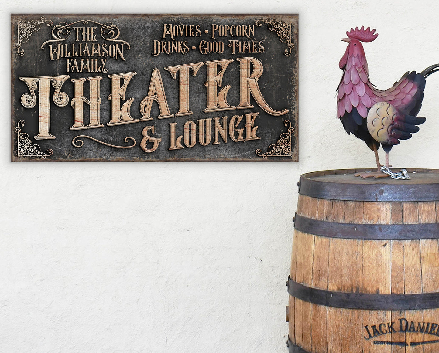 CUSTOM THEATER AND LOUNGE SIGN