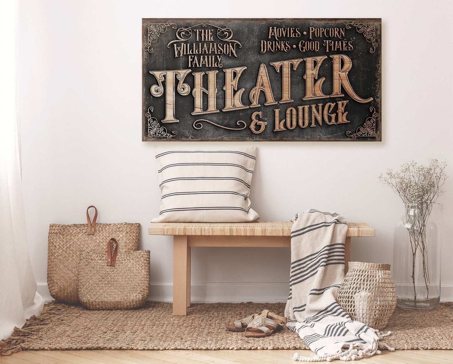 CUSTOM THEATER AND LOUNGE SIGN