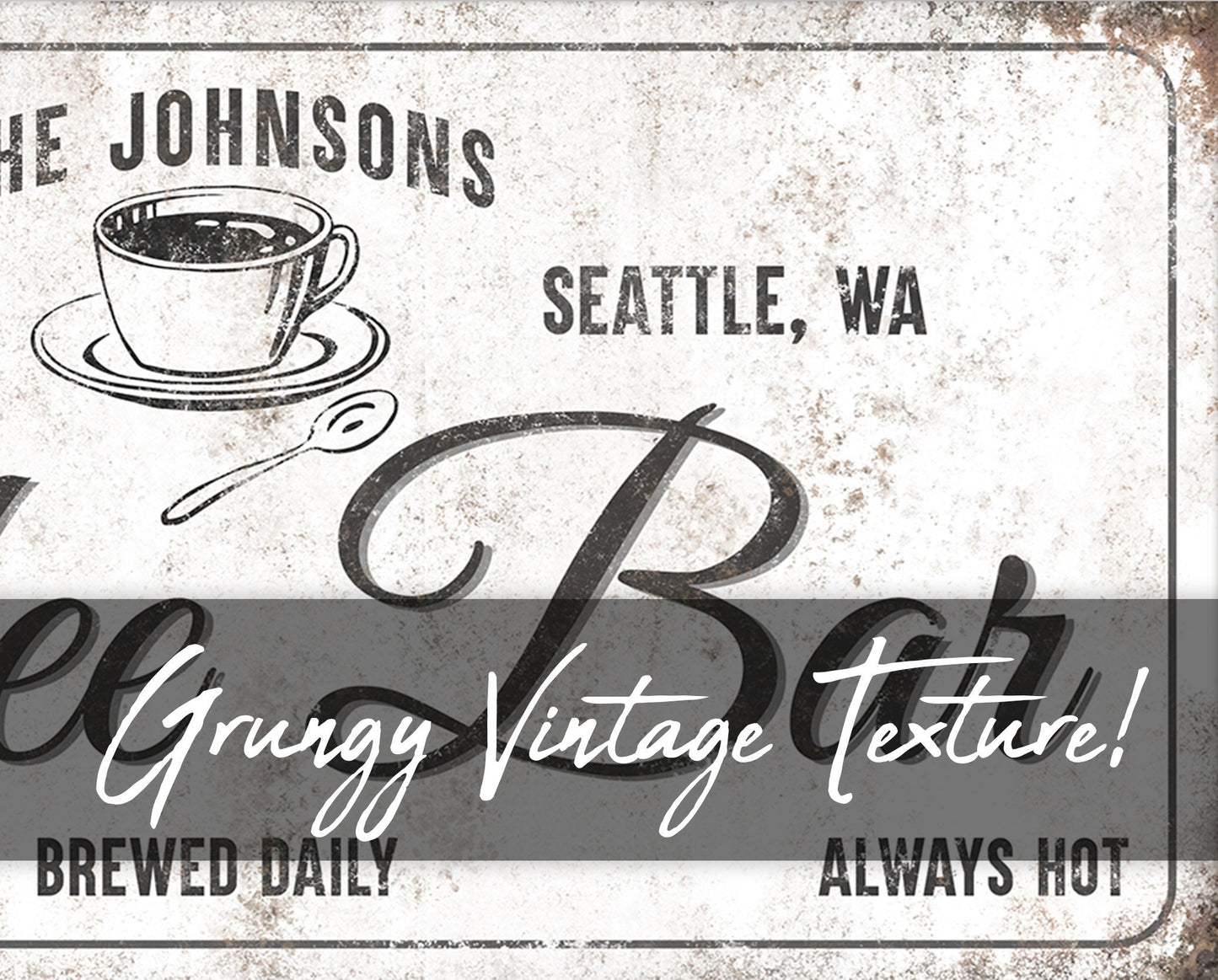 CUSTOM COFFEE BAR SIGN