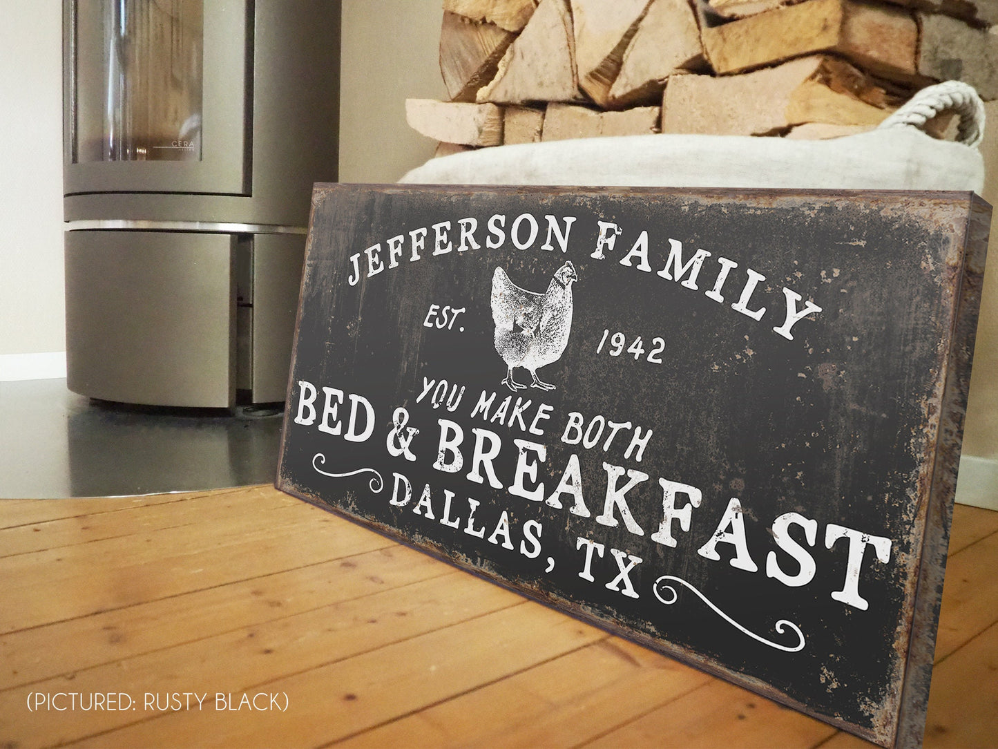 CUSTOM BED AND BREAKFAST SIGN