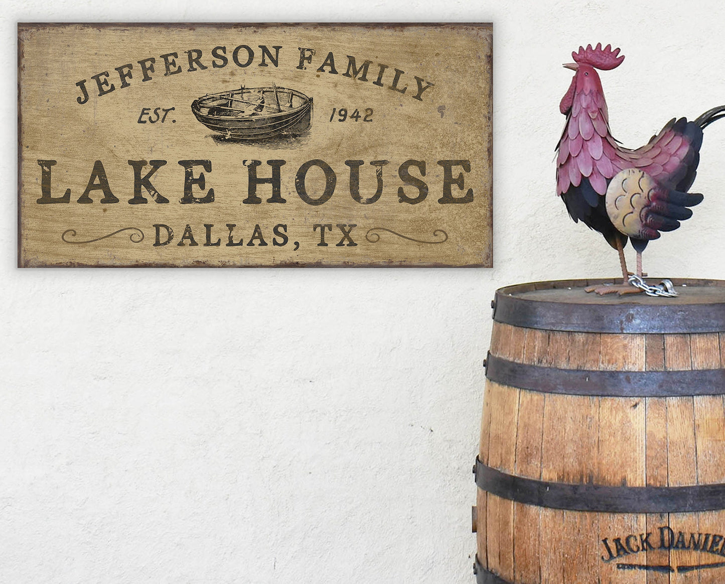 CUSTOM LAKE HOUSE SIGN