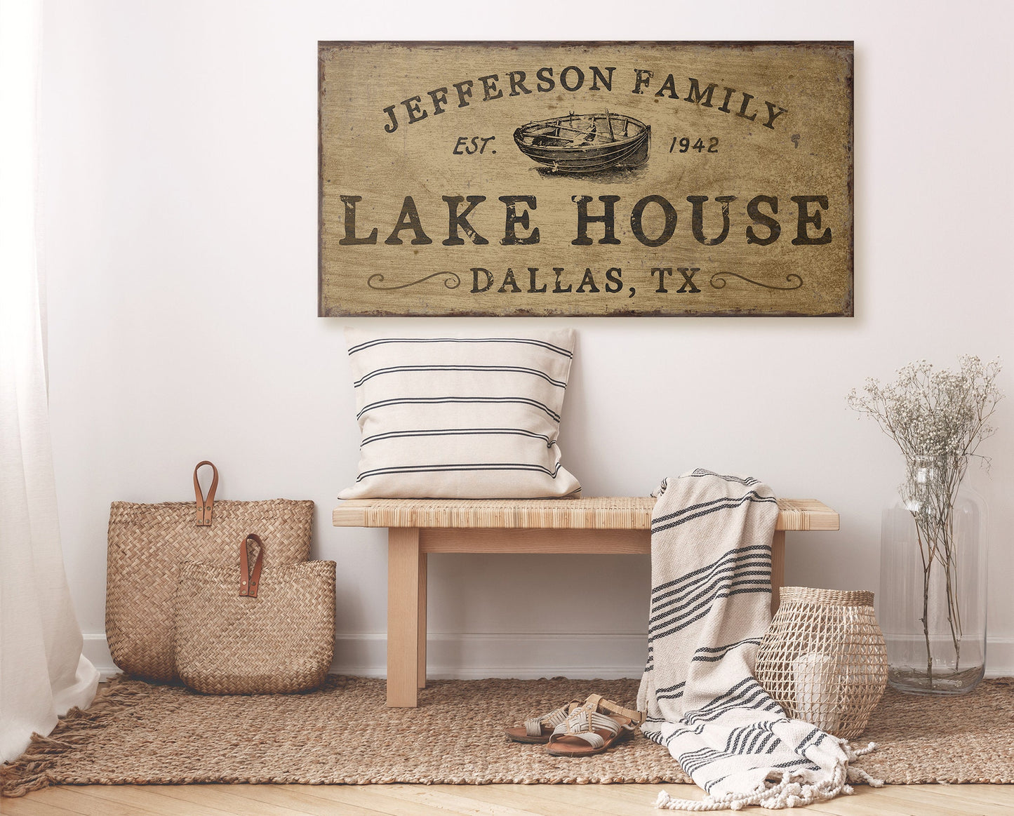 CUSTOM LAKE HOUSE SIGN