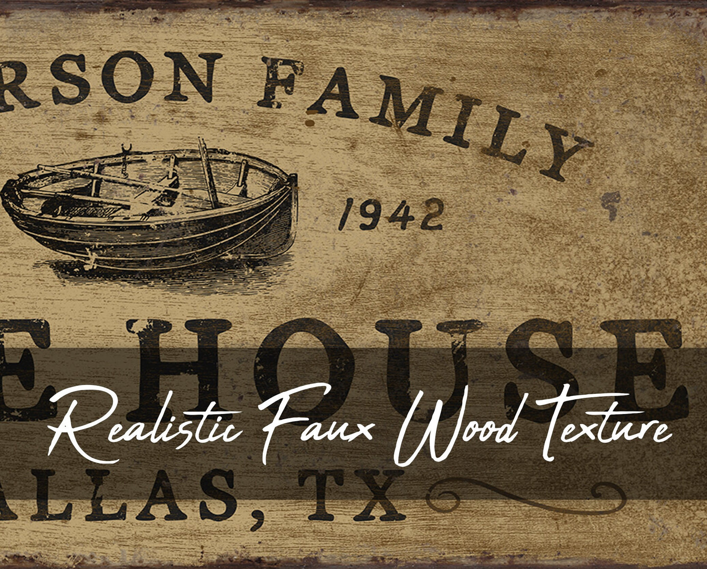 CUSTOM LAKE HOUSE SIGN