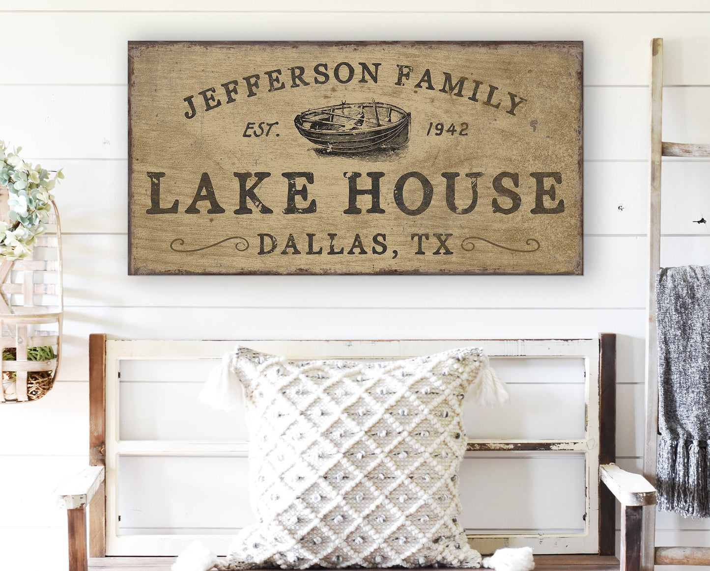 CUSTOM LAKE HOUSE SIGN