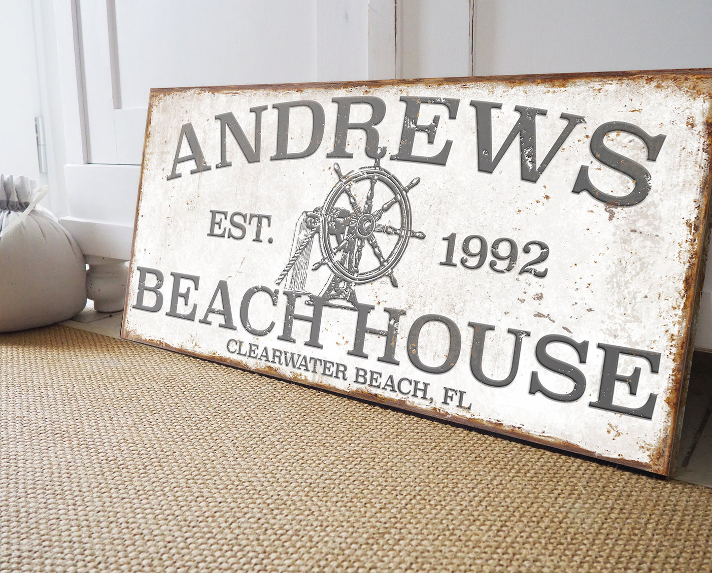 CUSTOM BEACH HOUSE SIGN
