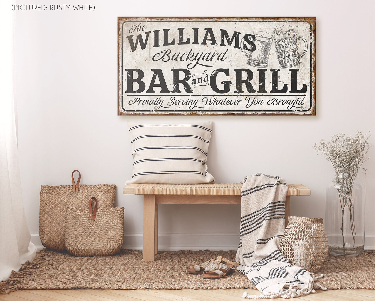 CUSTOM BACKYARD BAR AND GRILL SIGN