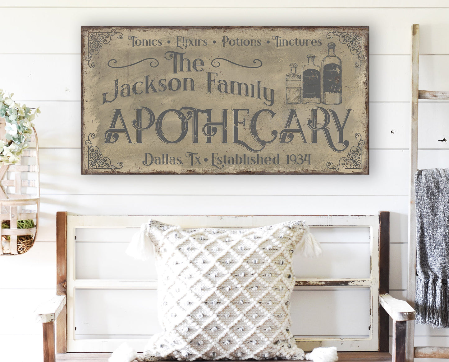 CUSTOM APOTHECARY SIGN