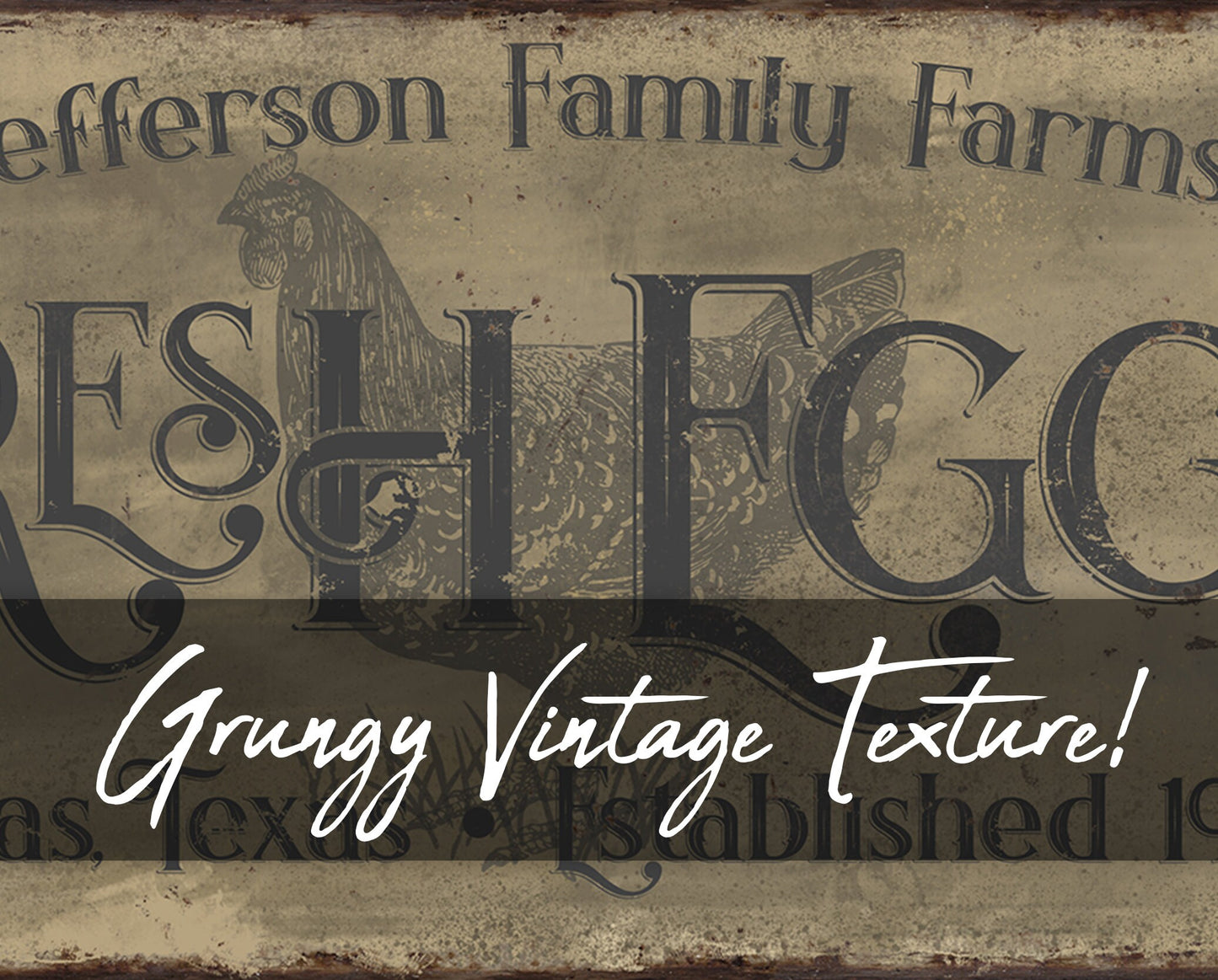 CUSTOM FRESH EGGS SIGN