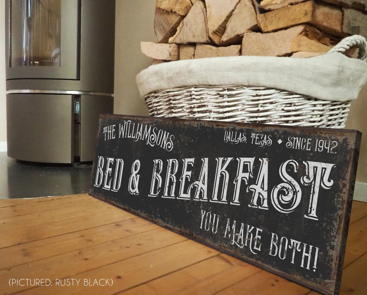 CUSTOM BED AND BREAKFAST SIGN