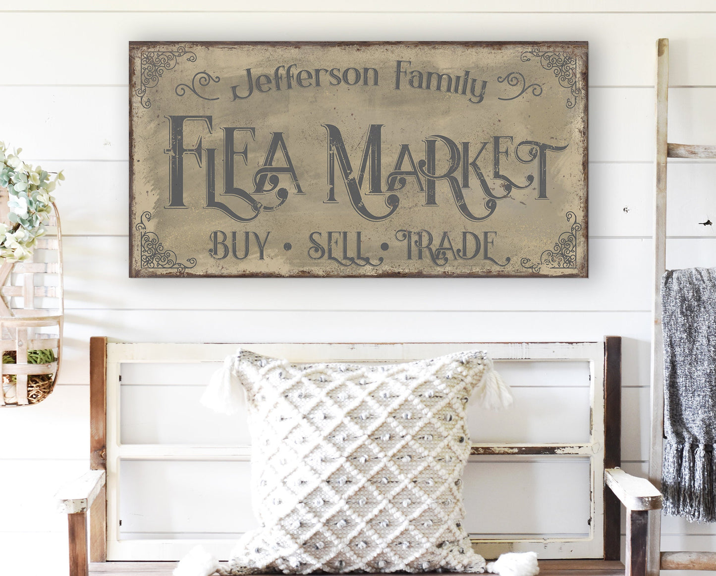 CUSTOM FLEA MARKET SIGN