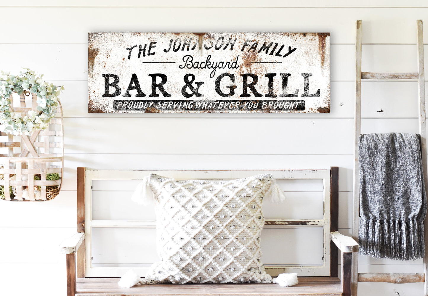 CUSTOM BACKYARD BAR AND GRILL SIGN