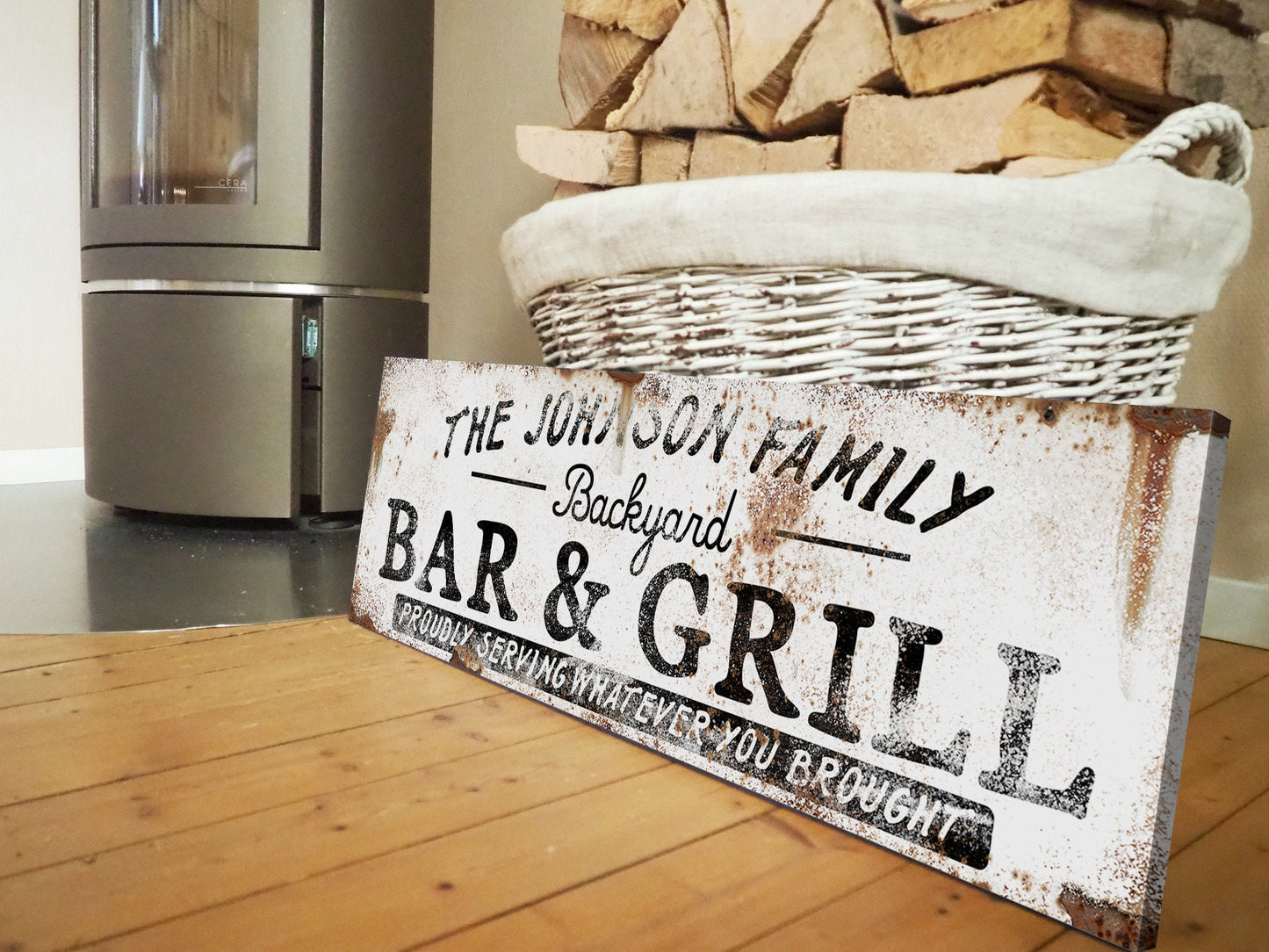 CUSTOM BACKYARD BAR AND GRILL SIGN