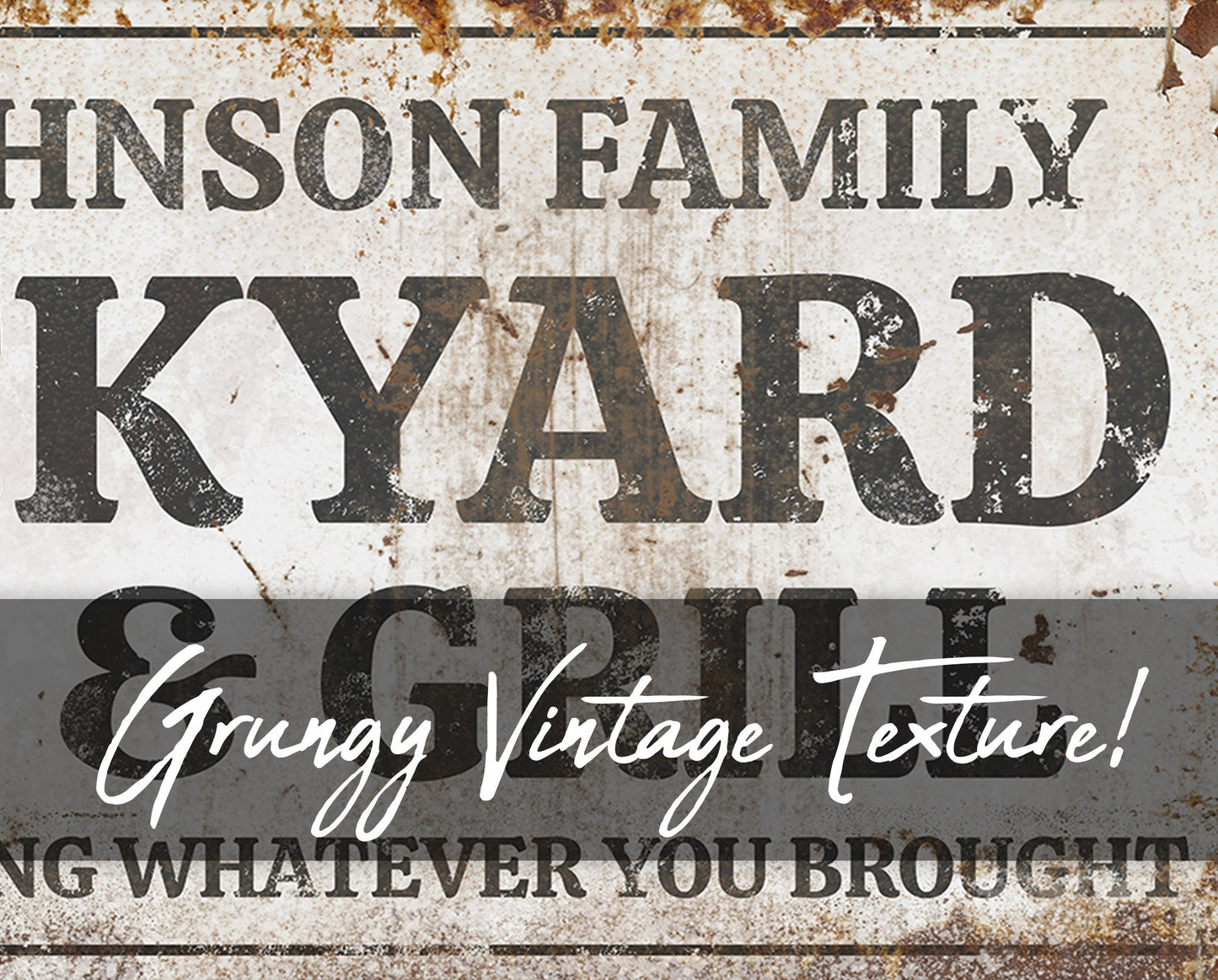 CUSTOM BACKYARD BAR AND GRILL SIGN