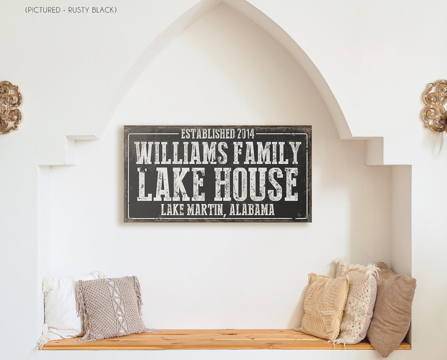 CUSTOM FAMILY LAKE HOUSE SIGN