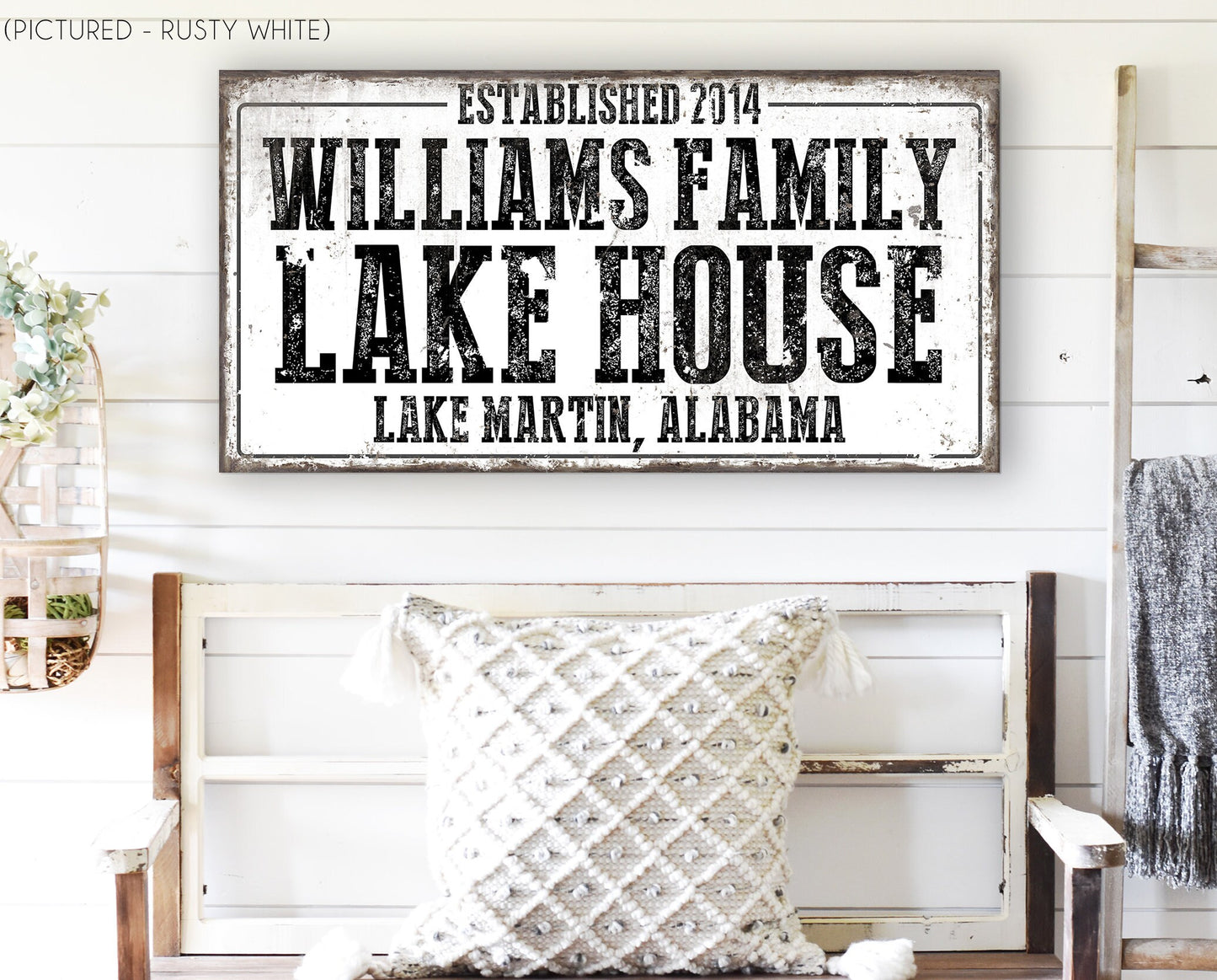 CUSTOM FAMILY LAKE HOUSE SIGN