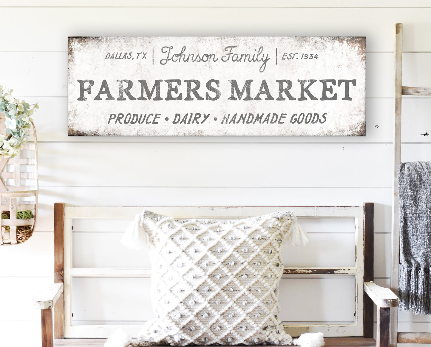 CUSTOM FARMERS MARKET SIGN