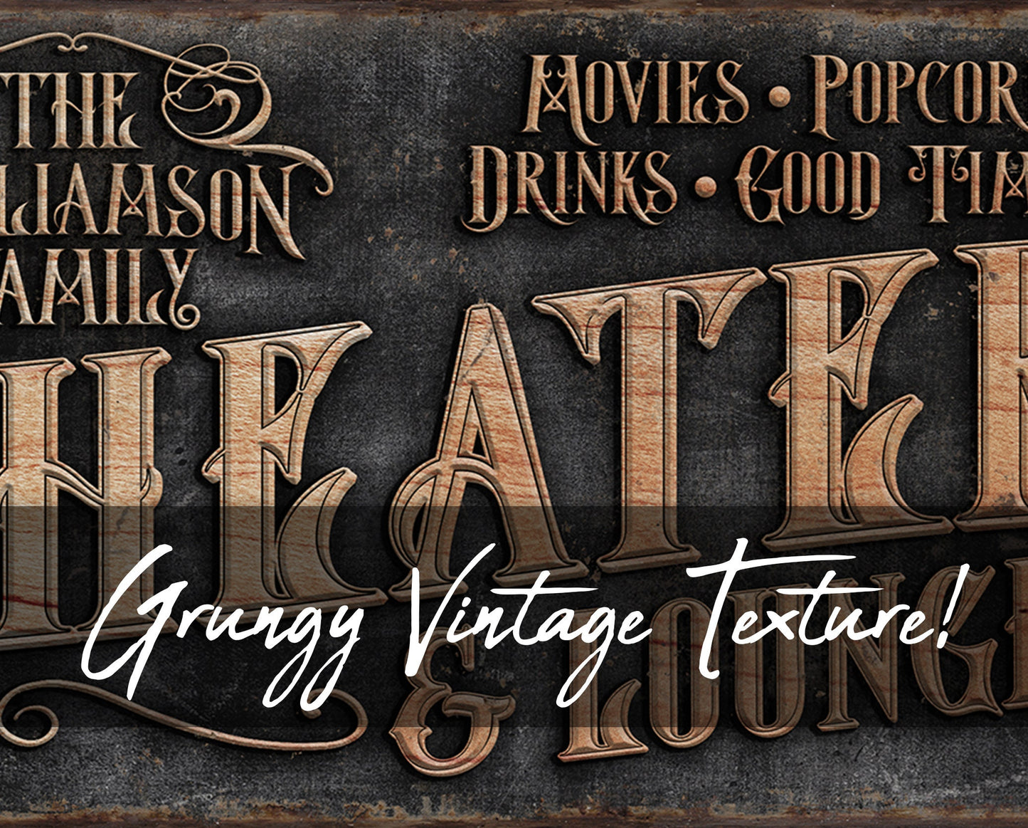 CUSTOM THEATER AND LOUNGE SIGN