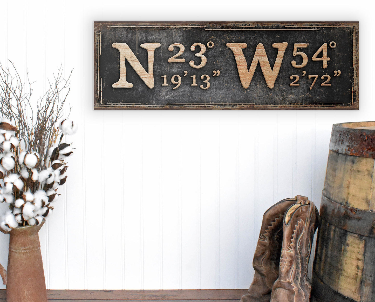 CUSTOM COORDINATES SIGN