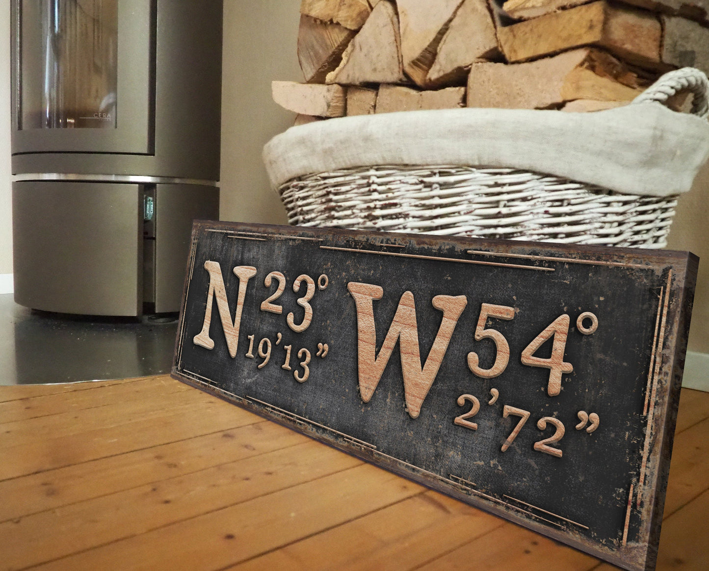 CUSTOM COORDINATES SIGN