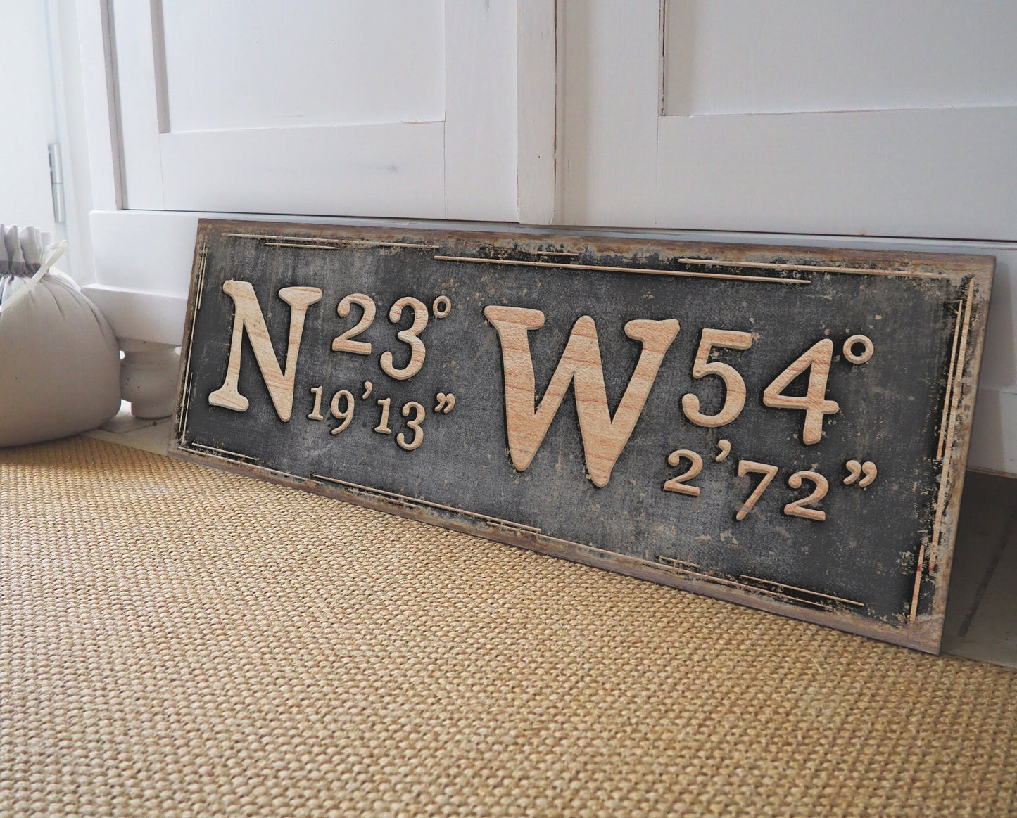 CUSTOM COORDINATES SIGN