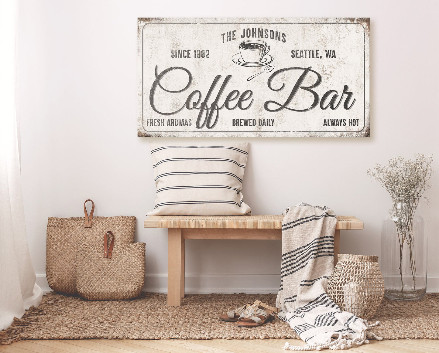 CUSTOM COFFEE BAR SIGN