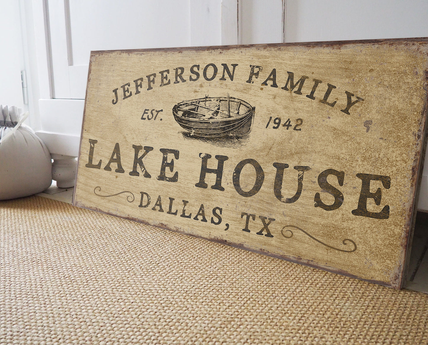 CUSTOM LAKE HOUSE SIGN