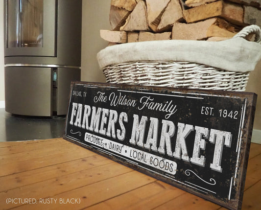 CUSTOM FARMERS MARKET SIGN
