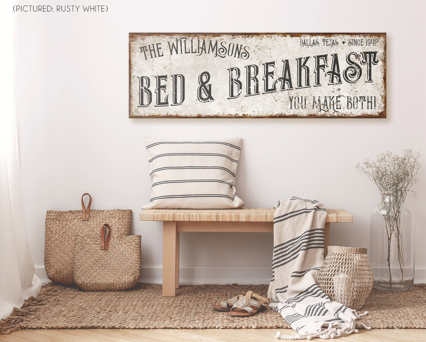 CUSTOM BED AND BREAKFAST SIGN