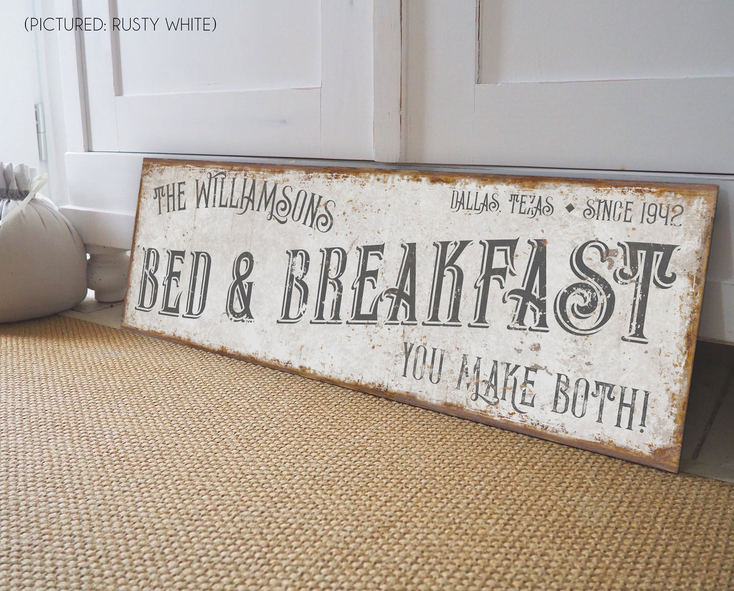 CUSTOM BED AND BREAKFAST SIGN