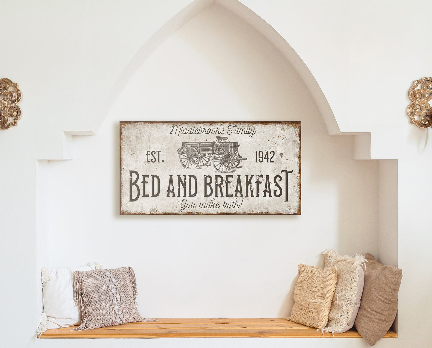 CUSTOM BED AND BREAKFAST SIGN